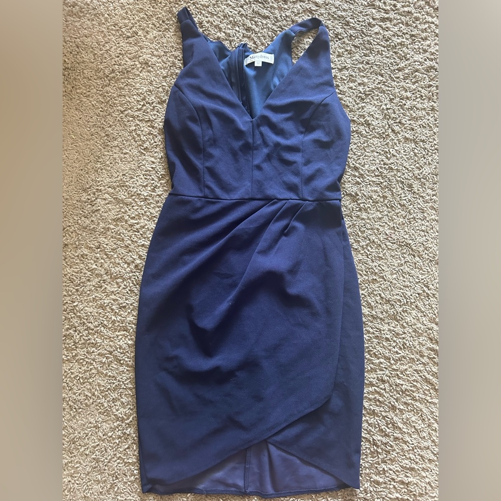 Elegant Navy Blue Dress (NWT)